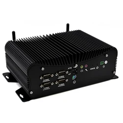 Custom Design Fanless Mini Pc I7 Quad Core Dual Lan DDR4 64GB RAM 6 USB 2 Display Industrial Computer Desktop