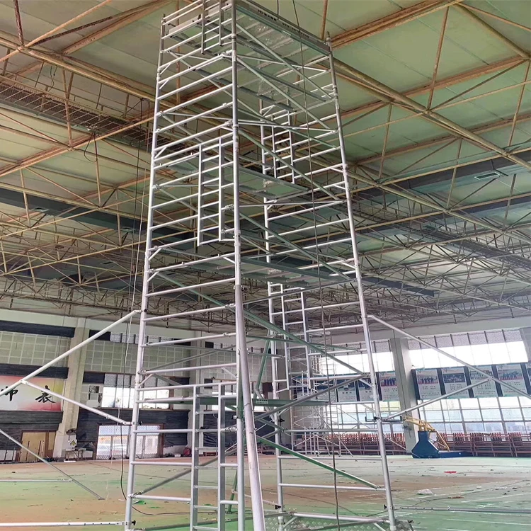 
Double Width Aluminum Mobile Tower Aluminium Scaffolding 