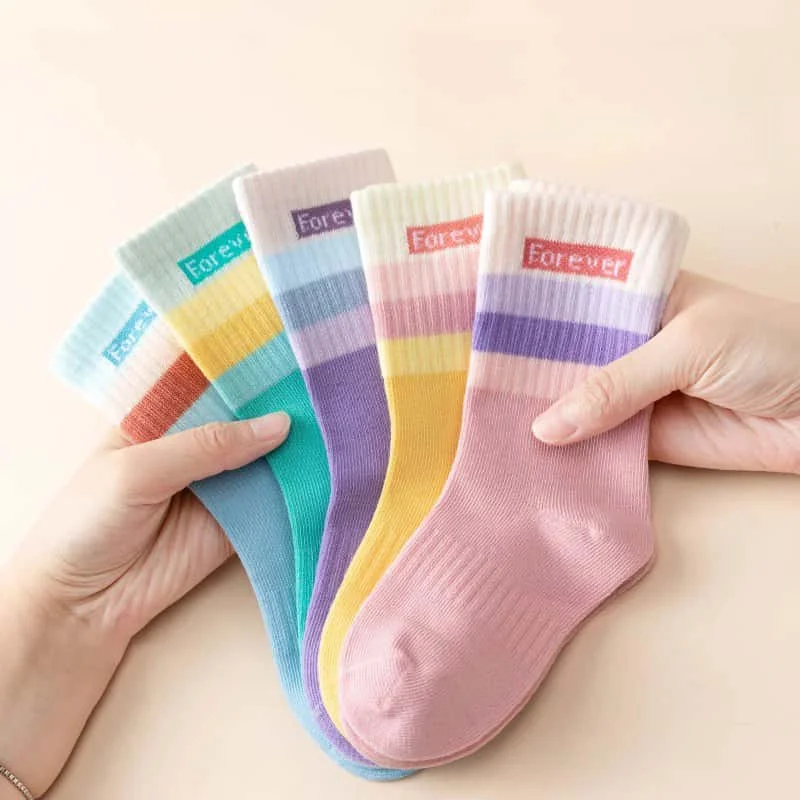 Детские спортивные носки с героями мультфильмов весна-осень-зима