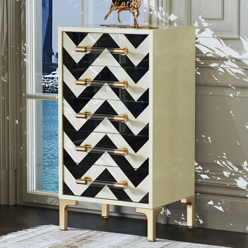 Деревянный шкаф для хранения мебели, 5 ящиков