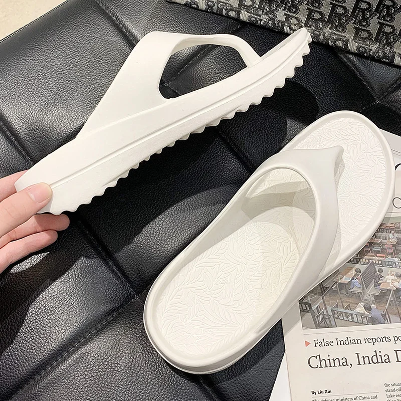 Women Flip Flop Thick Soled Comfy Cloud Slipper Casual Outdoor Beach Sandals Eva Flat Platform Shoes Sandals Woman Summer