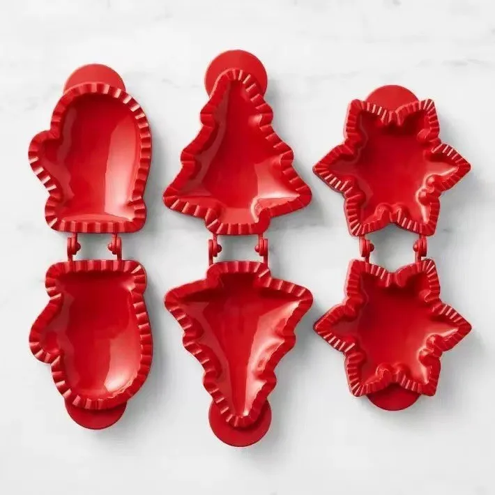 2023 Santa Vintage Recipes Sugar Gingerbread Desserts Decorating Cutter Festive Cookies Holiday Baking Mould Cookie Christmas