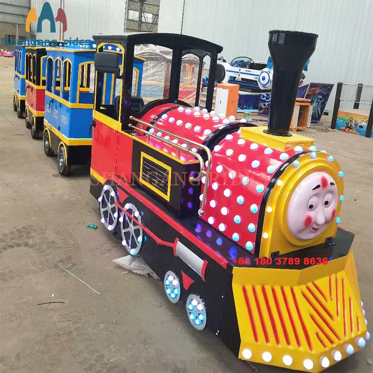 China Supplier Amusement Park Train Commercial Electric Thomas Ride On Train Kids Electric Trackless Train For Sale