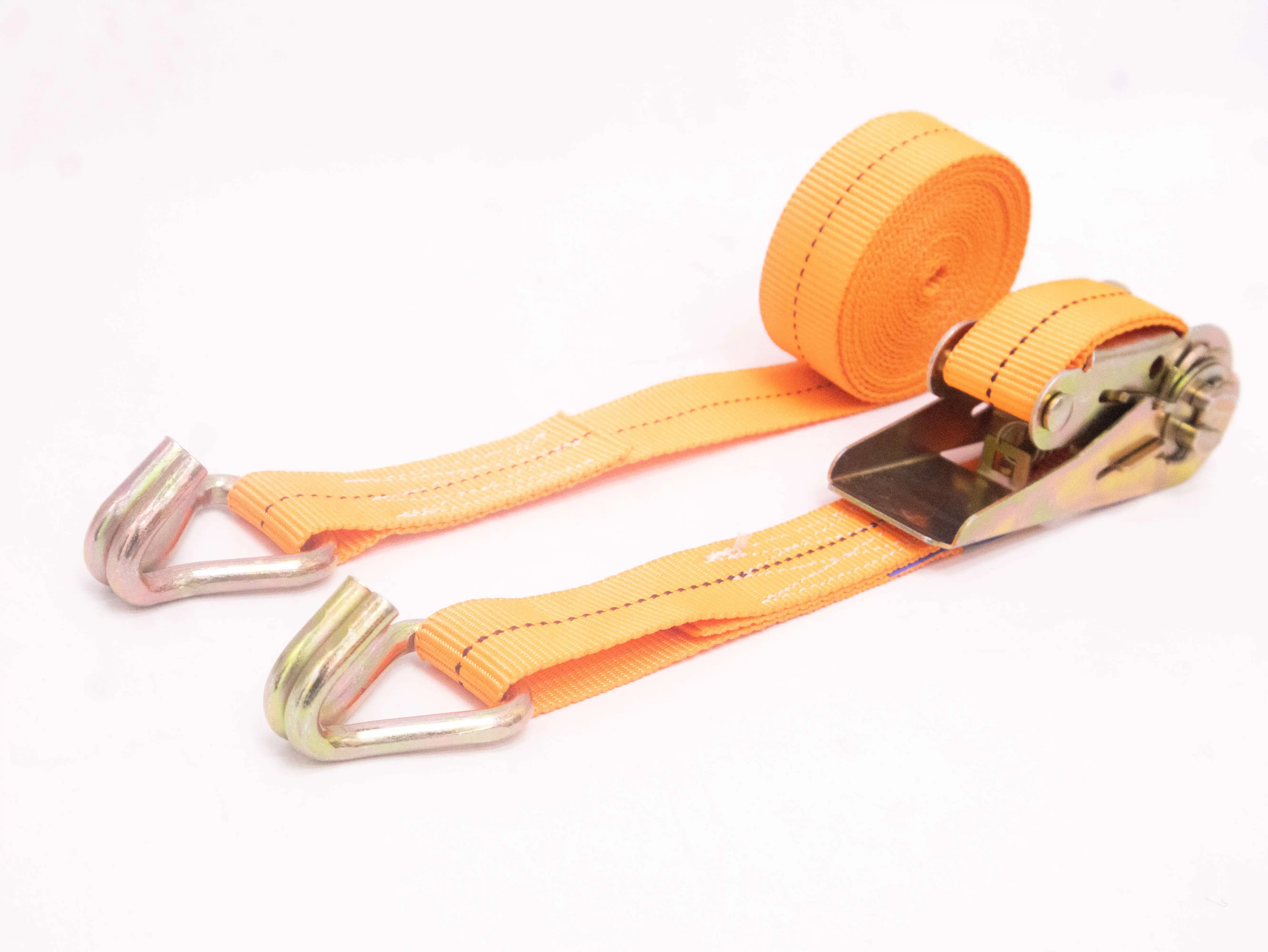 Custom Heavy Duty 3M Polyester Ratchet Tie down Straps with J Hook 25mm Size Lashing Strap Secure Nylon Steel Belt for Tie-Downs