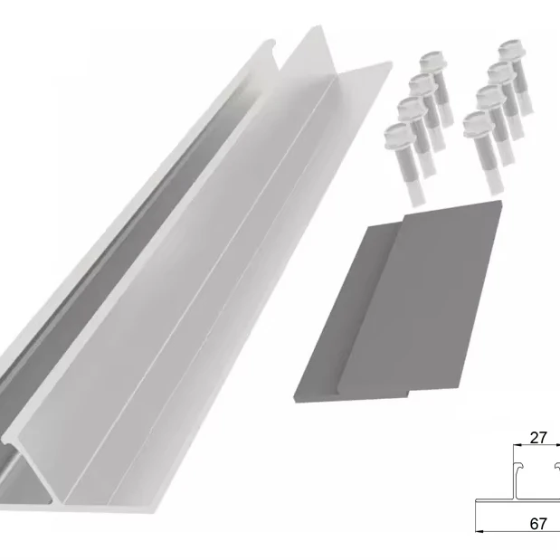 Aluminium Solar Panel Mounting Rails Solar Roof Rack Mount  Pv Panel Mounting Brackets Mini Rail