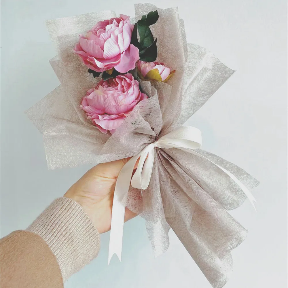 Ready to ship waterproof non woven paper for flower gift wrapping table runner decoration