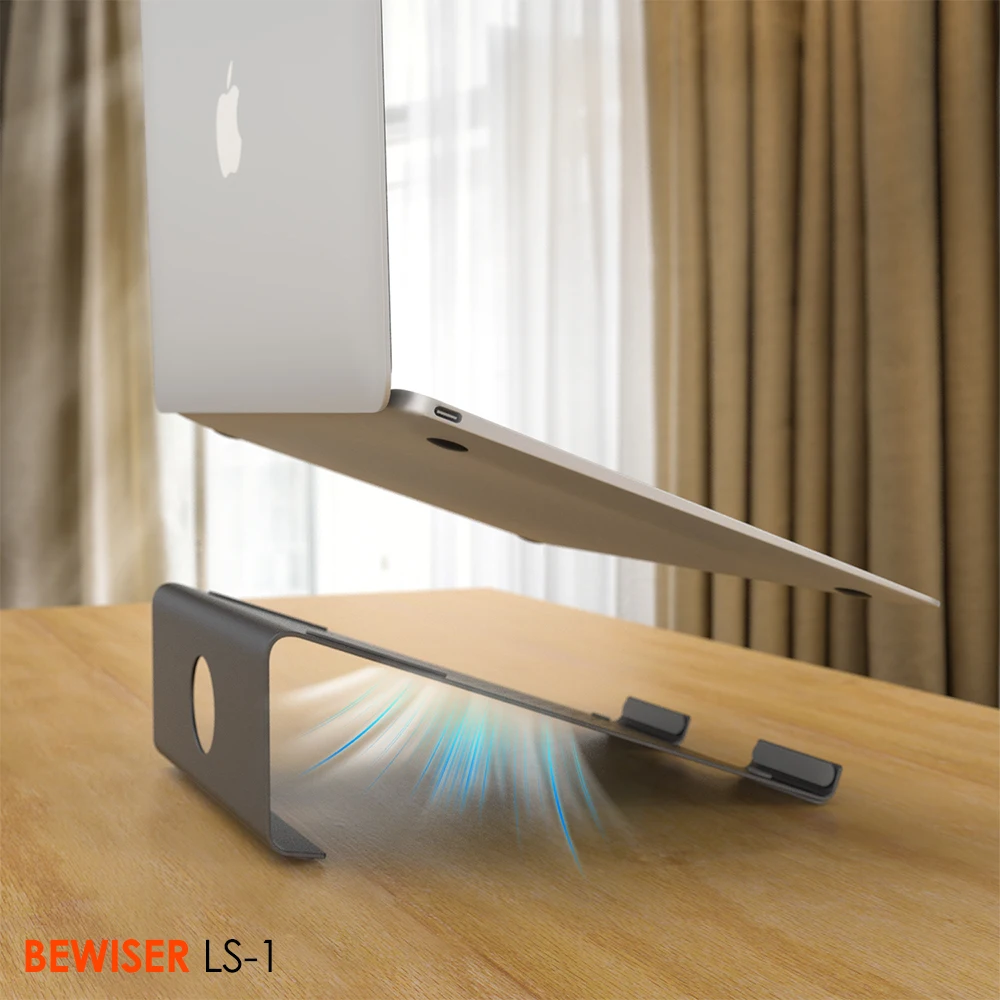 Ergonomic Laptop stand Laptop stand and cooling pad without fan Heavy-duty tablet laptop cooling pad (BEWISER LS-1)
