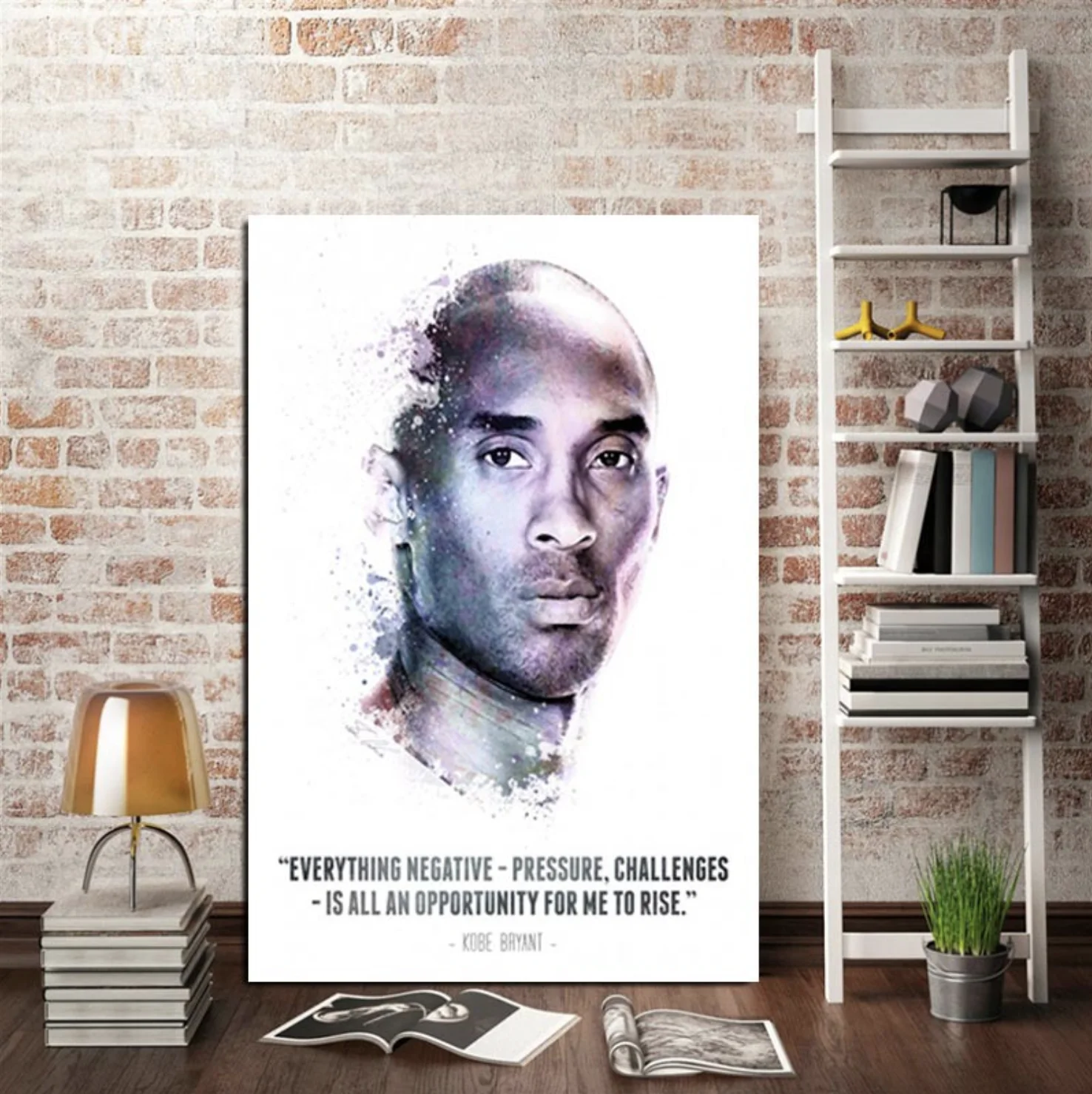 45x60cm Sport Superstar Kobe Bryant POP Painting Canvas Print Poster Art