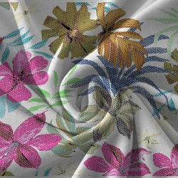 New design woven wholesale jacquard spun rayon printed fabric