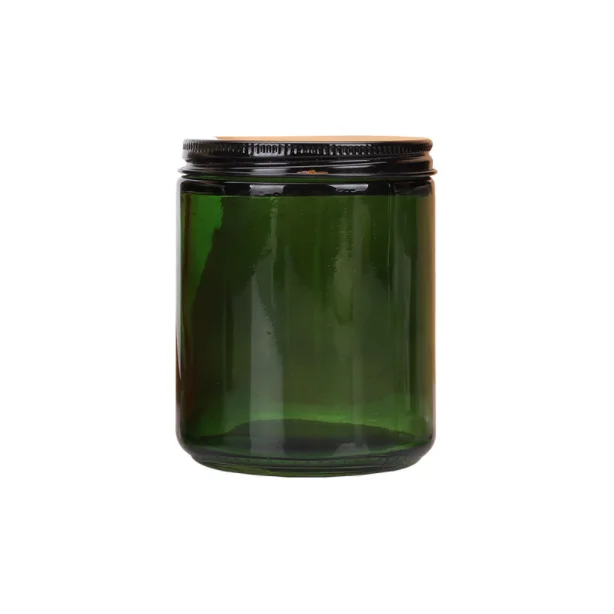4oz 6oz 8oz 12oz Exclusive Customizable High Quality Green Glass Candle Jar For Candle Making Candle Container With Lids
