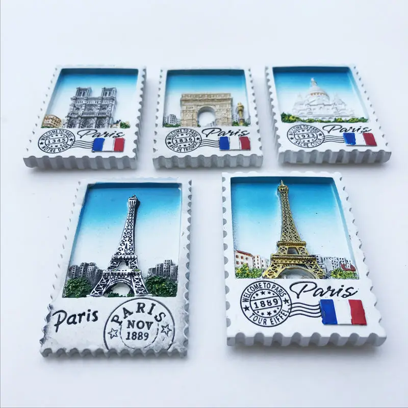 France new Paris tower Louvre refrigerator magnet stamp modeling new hot home decoration