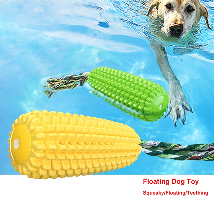 Dog Squeaky Toy Corn Chew Pet Toy Durable Squeaky Interactive Dog Toys for Small Meduium Large Breed