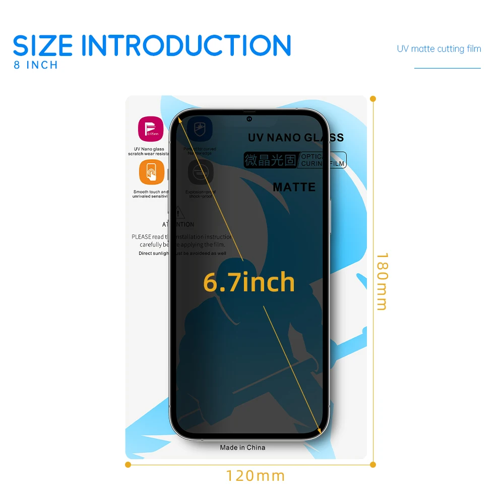 Best Price Matte Tpu Film Hydrogel Sheet Mobile Phone Uv Glass Screen Protector For Cutting Machine