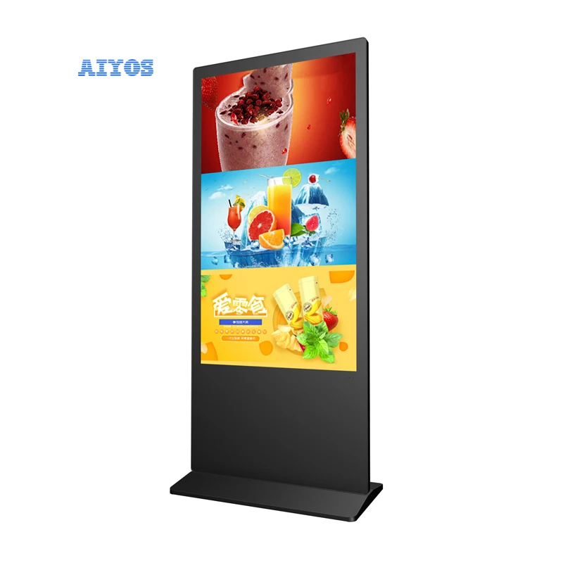 43 49 inch Indoor Floor Standing Interactive Vertical Digital Signage Display Touch Screen Monitor LCD Advertising kiosk Totem