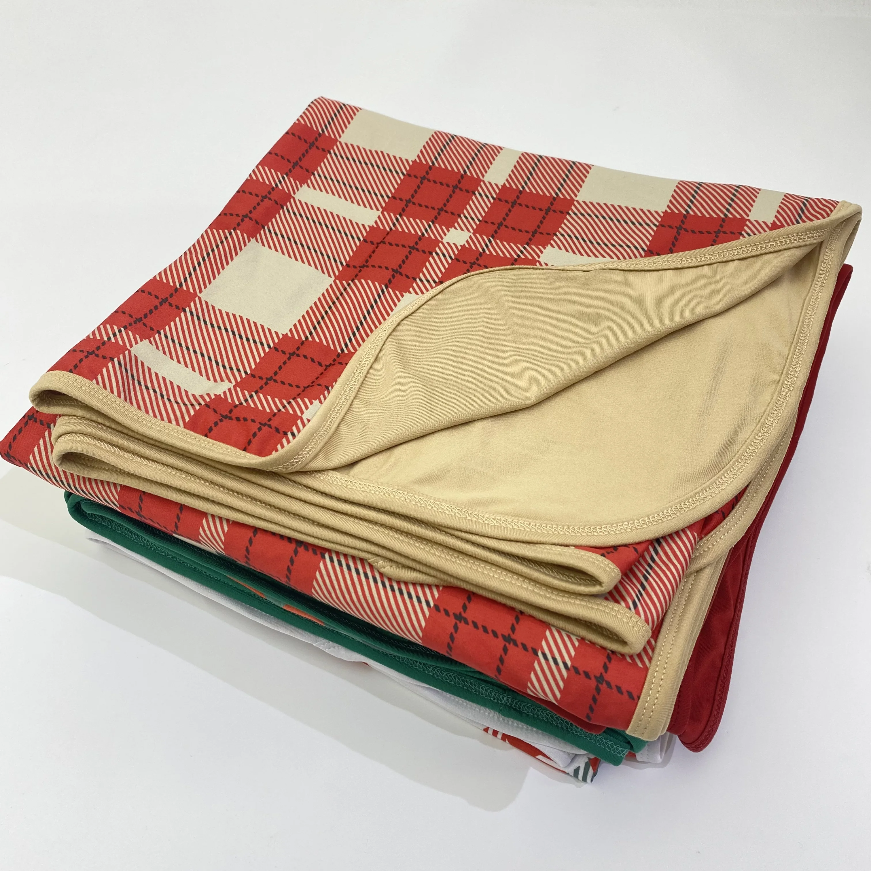 Low Moq Simple Eco-friendly Soft Smooth Breathable Printed Rayon Bamboo Thin Throw Blanket
