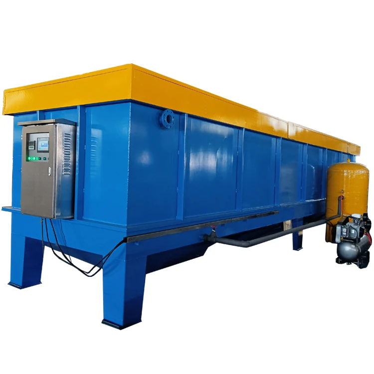 DAF system dissolved air flotation machine in oily wastewater treatment plant