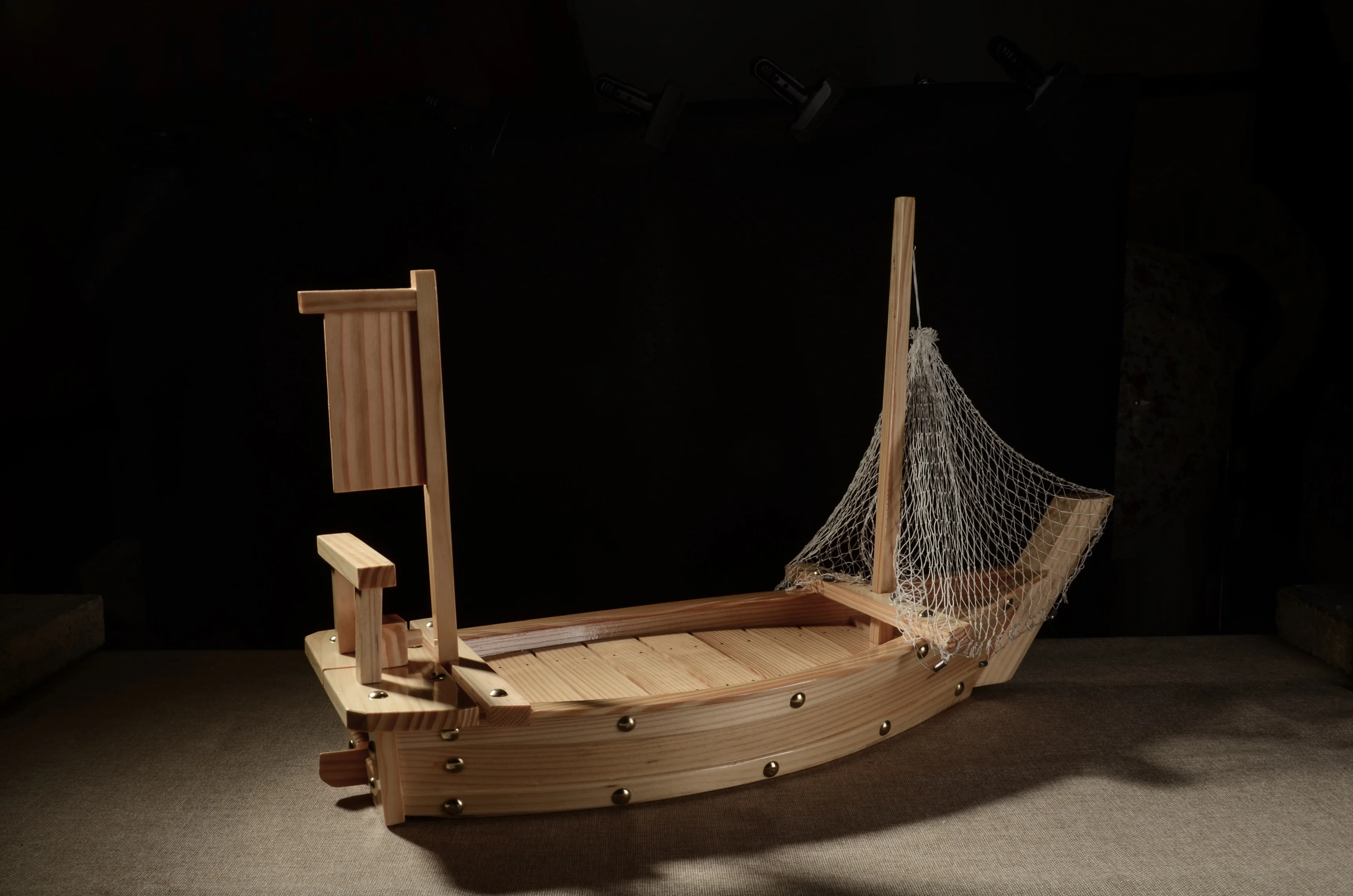 New product explosion handmade durable natural bamboo japanese sushi boats for restaurant sushi decoration