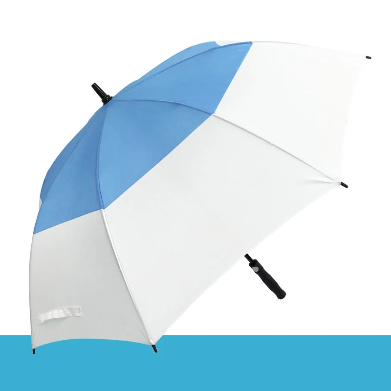 2022 Extra Large Oversize Double Canopy Vented Windproof  Automatic Open Golf  Umbrella Holder