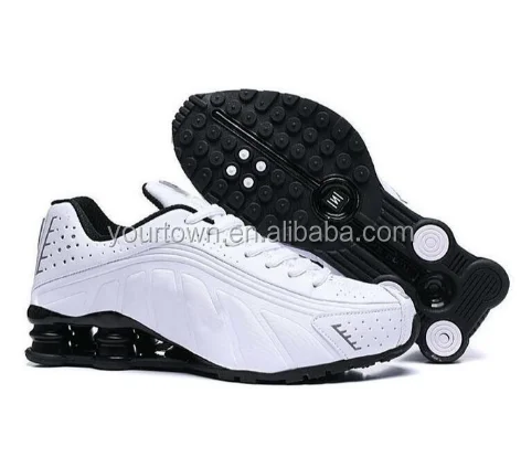 factory price Gold Rainbow Shox Men Shoes R4 Running Shoes Men Sport Trainers Sneakers AIR TN Shoes
