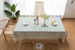 High Quality Cheap TableCloth Cotton linen Dining Table Cover Fabric Rectangle Table Cloth Wholesale