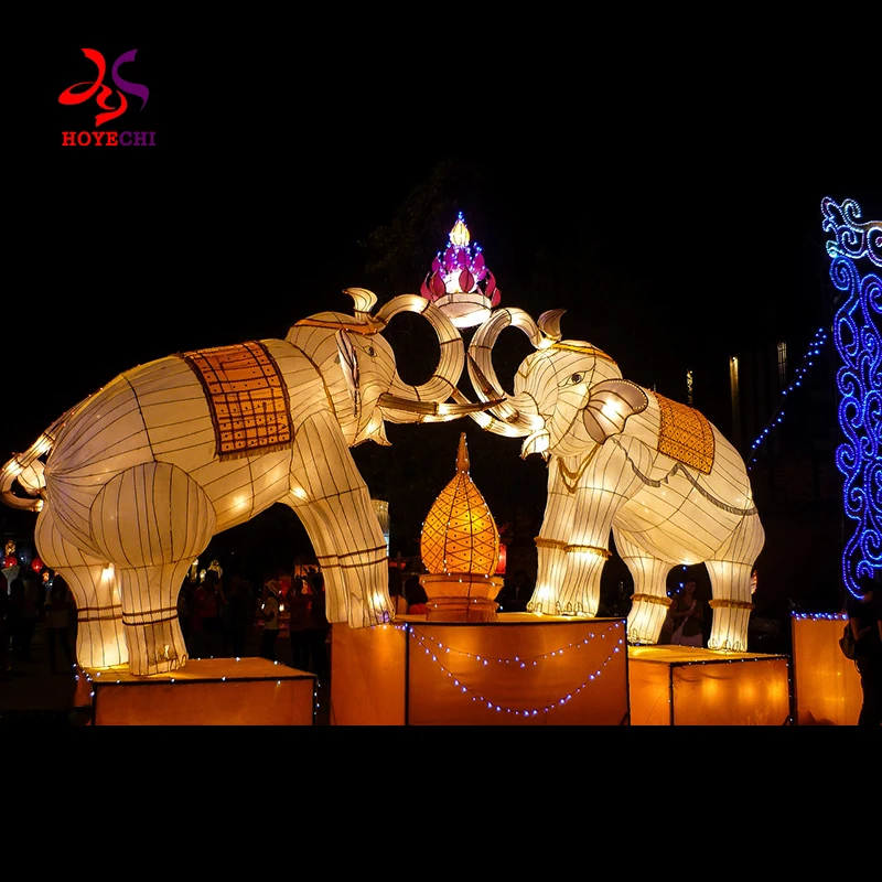 23 Year factory Outdoor IP 65  zoo park decorative animal lantern festival events