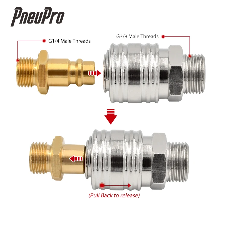 041-2003-00 (G 3/8) DN 7.4 pneumatic natural gas hoses connector quick release coupling 10mm