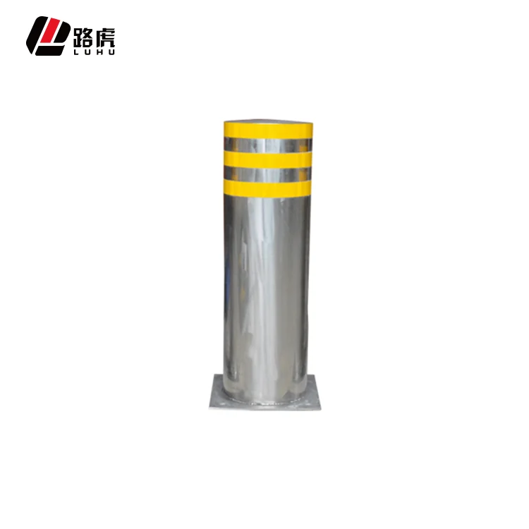 Warning Post delineator 160x500x2.0mm Flat cover stainless steel Safety Bollard Traffic Warning Post