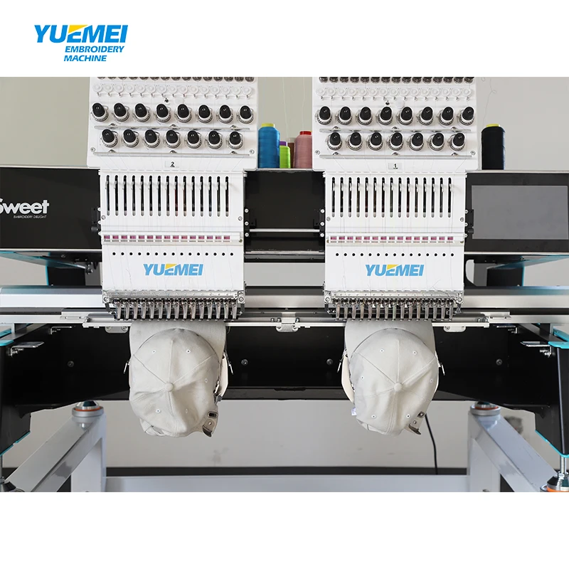 YUEMEI  High Quality Easy To Operate Two Head Embroidery Machines