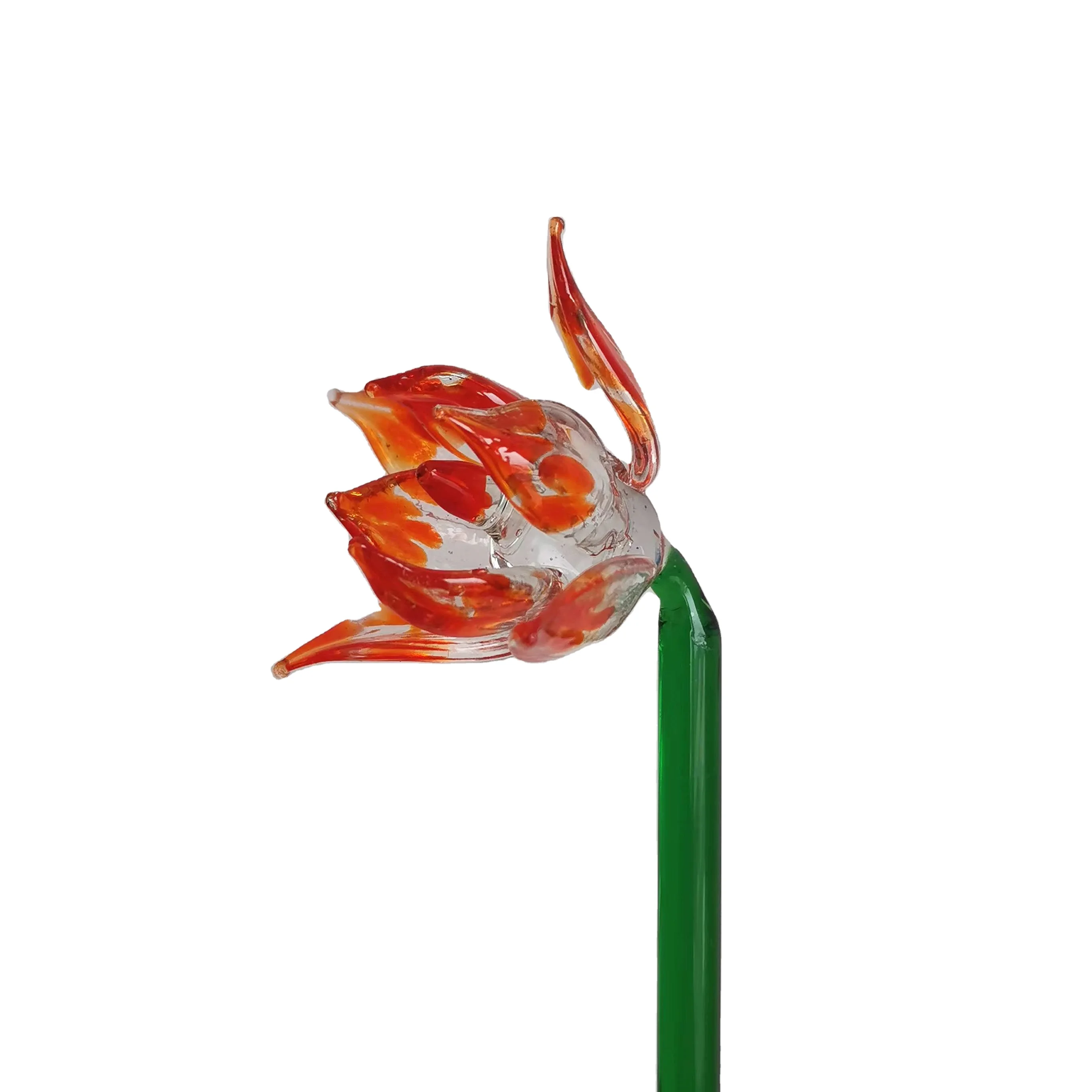 Handmade long stem murano glass flower artificial flower decoration