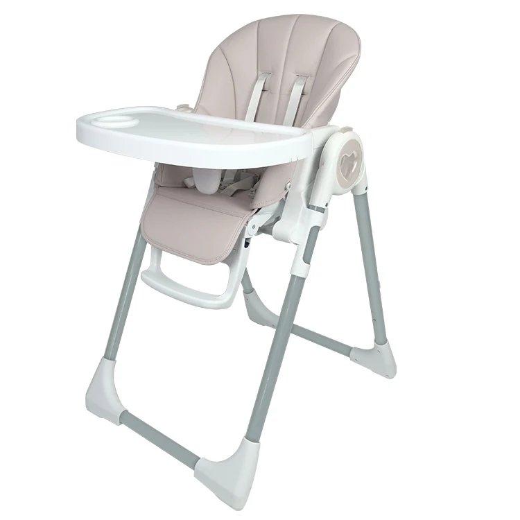 EN 14988 quality folding custom logo steel tube luxury silla de comer para bebe