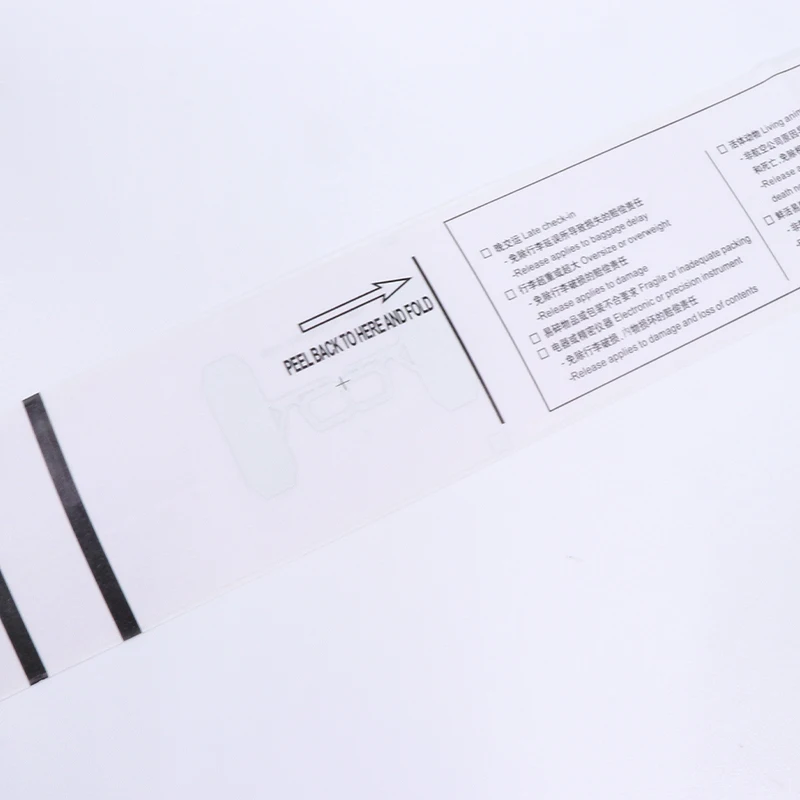 Airline  Pre-Printed  Luggage Tag RFID Paper Thermal Baggage Tags For Airport Luggage Tracking