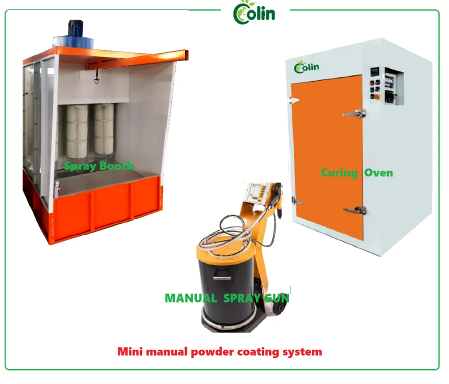 Factory price powder coating booth and oven for sale