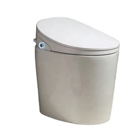 Smart Toilet Black White Gold Toilet Auto Flush Sensor P Trap