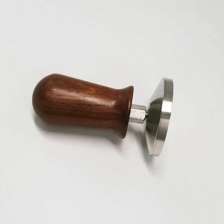 58mm Calibrated Espresso Coffee  Tamper Coffee Maker For Barista Wooden Handle Tamper
