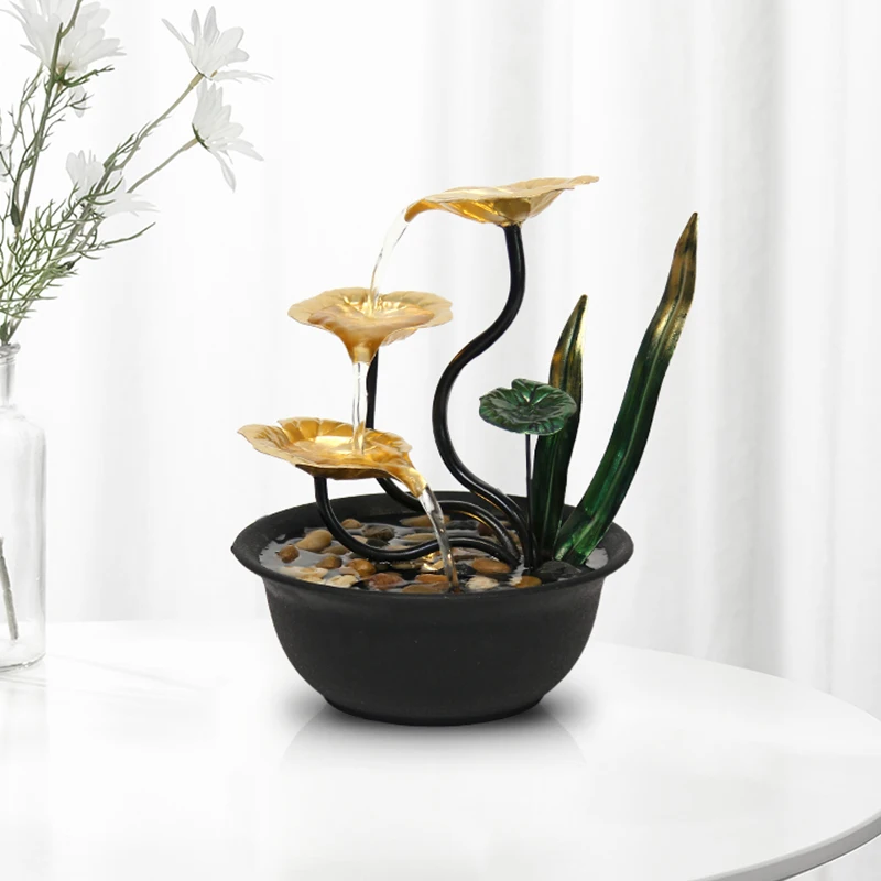 home decor indoor wealth flowing ornaments living room desktop office entrance home ornaments opening gift