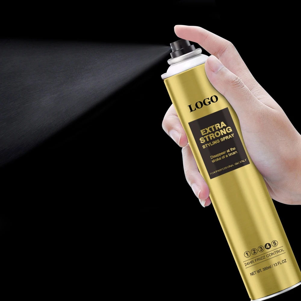 High Demand strong Hold Hair Spray Salon Styling Mens shine Fast-Drying Hair Spray