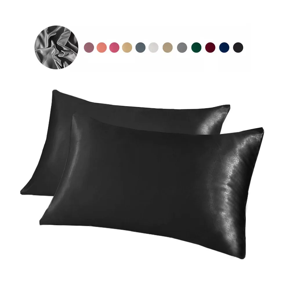 Wholesale Low MOQ Satin Pillow Case Good for Hair and Skin Satin Pillowcases Standard Set of 2 Bedsure Satin PillowCase