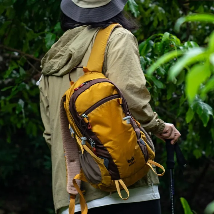 Custom Lightweight Nylon Outdoor Hiking Backpack Unisex Waterproof Short-Distance Travel Closure Zipper USB Access Climbing
