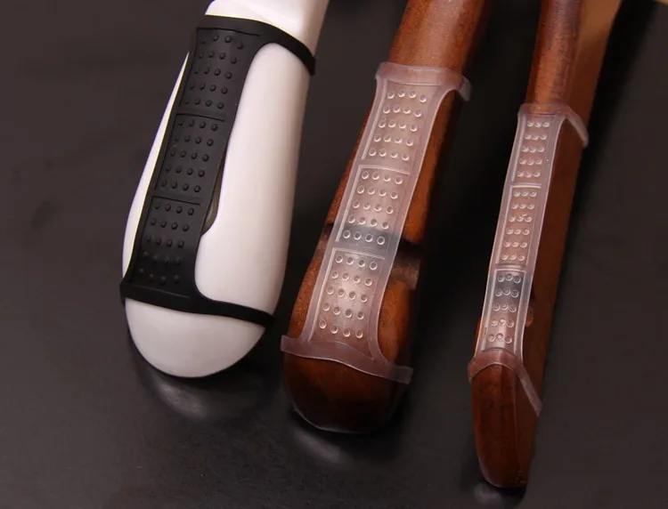 Clothing Store Solid Wood Hanger Silicone Non slip Cover Plastic Hanger Protection Transparent Shoulder Non slip Stick