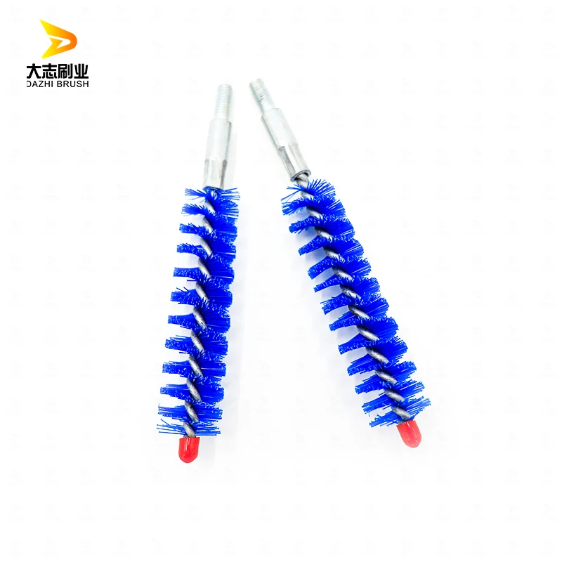
Fast delivery industrial cleaner steel wire nylon bristle tube pipe cleaning polishing brush 
