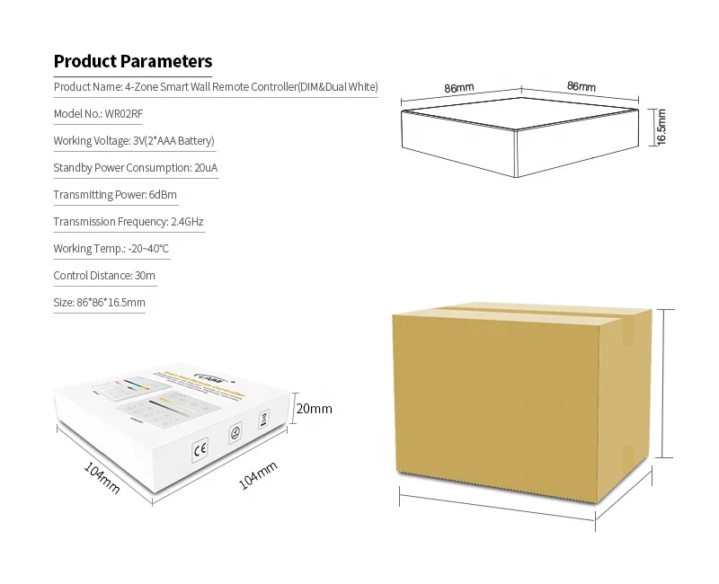 Laimi 4-зонный ССТ регулируемая Сенсорная панель дистанционный настенный контроллер цветовая температура Яркость Диммер для светодиодной ленты