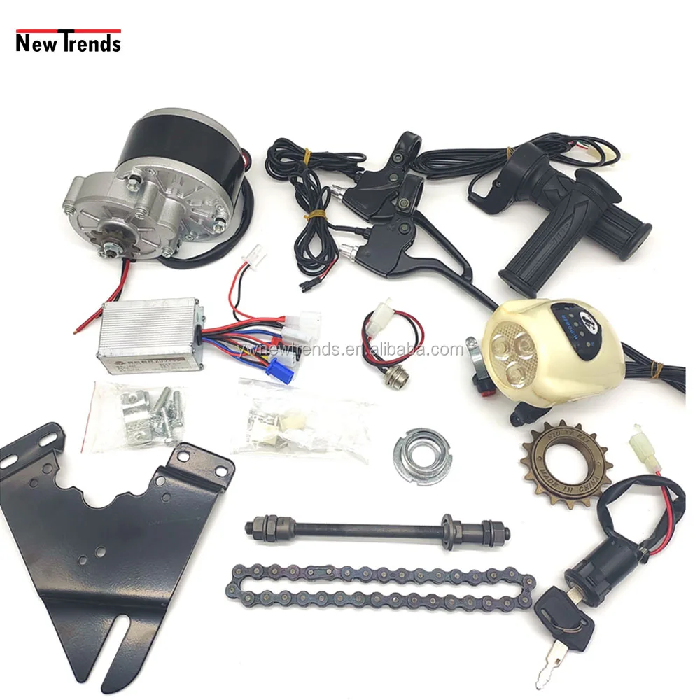 MY1016Z2 24V 250W Brushed Drive Motor and Controller Set Bike Conversion Kit For Electric Scooter Bicycle EBike Mini Tricycle (1600073362823)