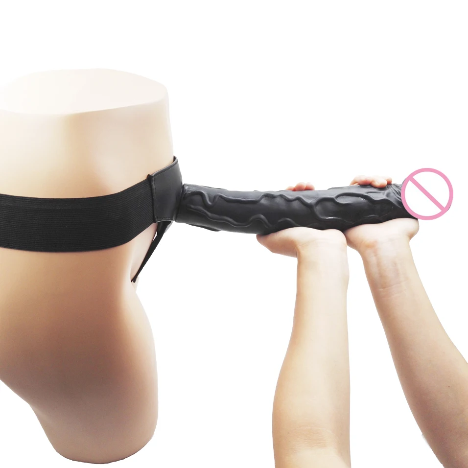 Sucker belt harness lesbian dildo panties/dildo for