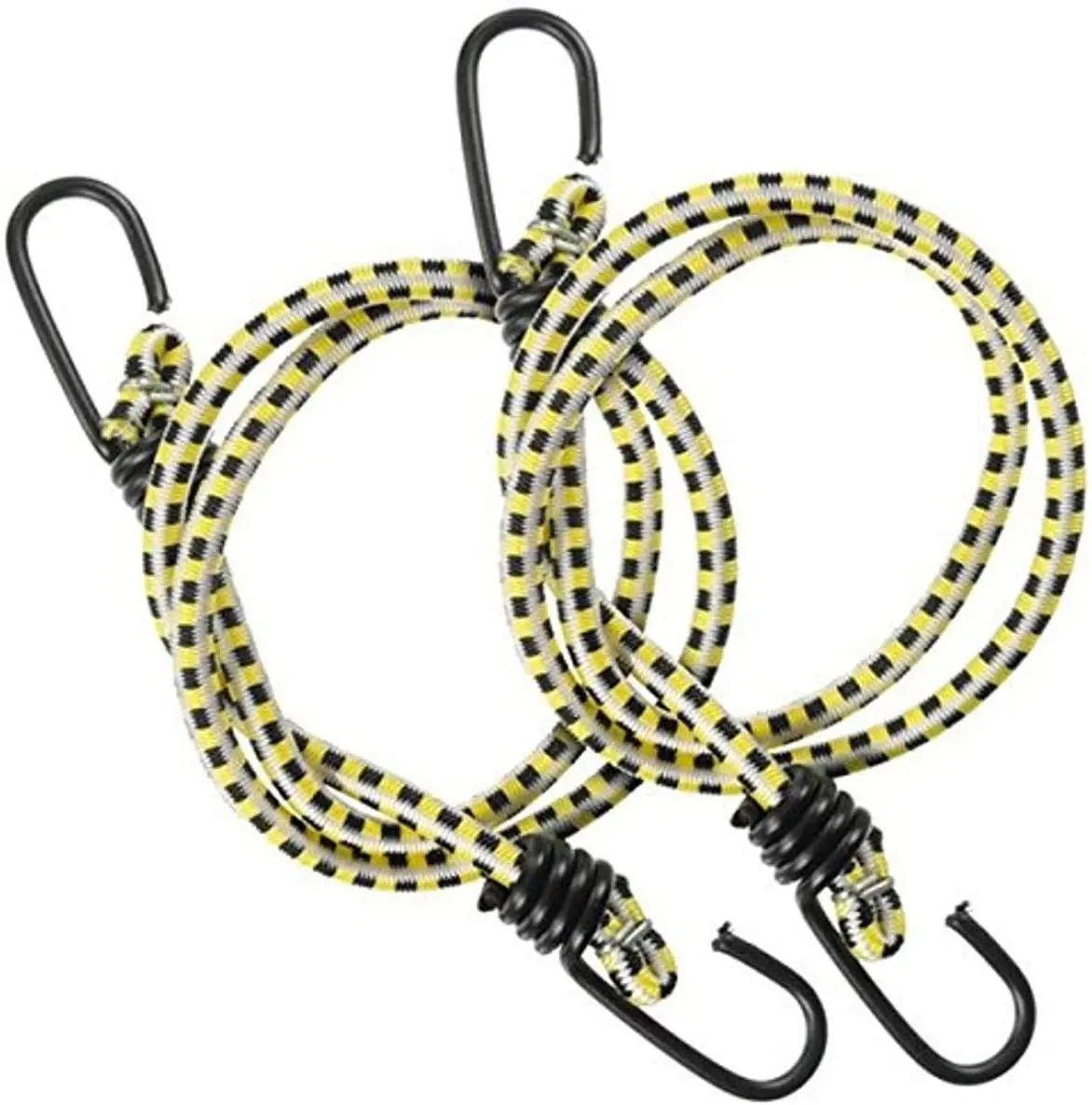 With For Bike Bicycle Outdoor Custom Rubber 8mm Heavy Duty Double Elastic Hooks Cords With Metal Hooks Rope Bungee Cord