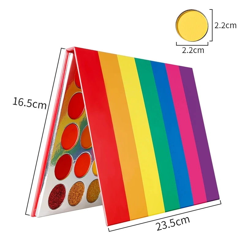 makeup OEM cosmetics 35 colors small matte large glitter eyeshadow palette