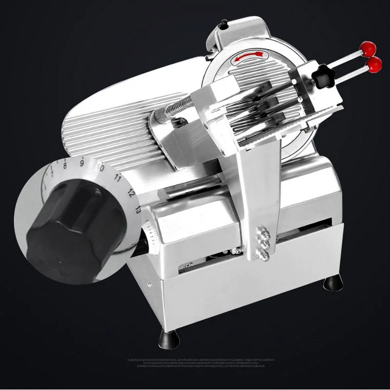 Hot 10 Inch Half Frozen Slicer Lamb Cubing Machine Semi-automatic Frozen Lamb Raw Meat Lunch Meat Slicer