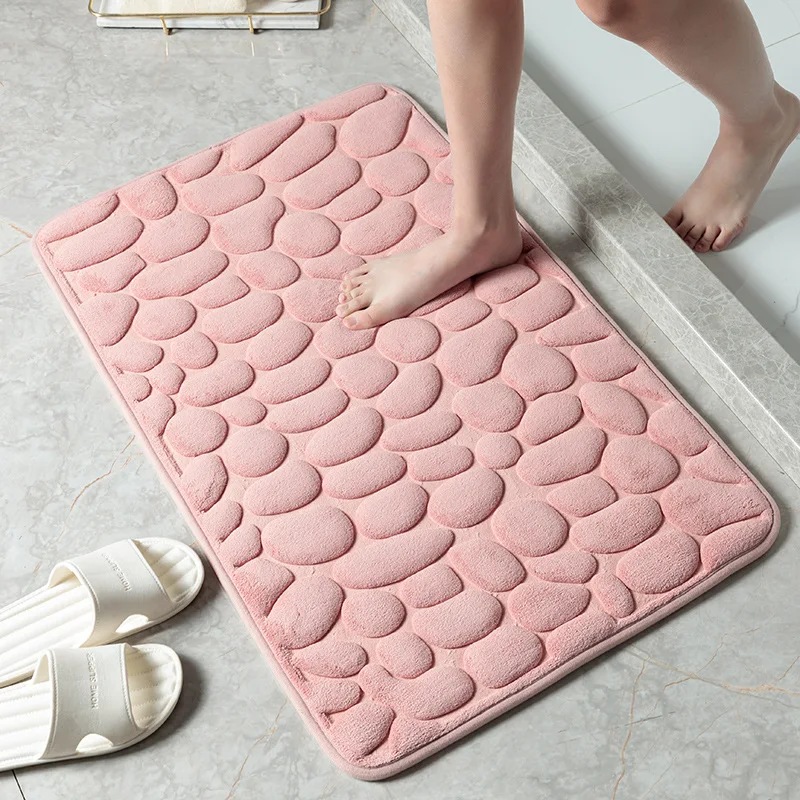 Thickened bathroom carpet Water absorb memory foam bath non slip floor mat shower mat for bathroom door mats