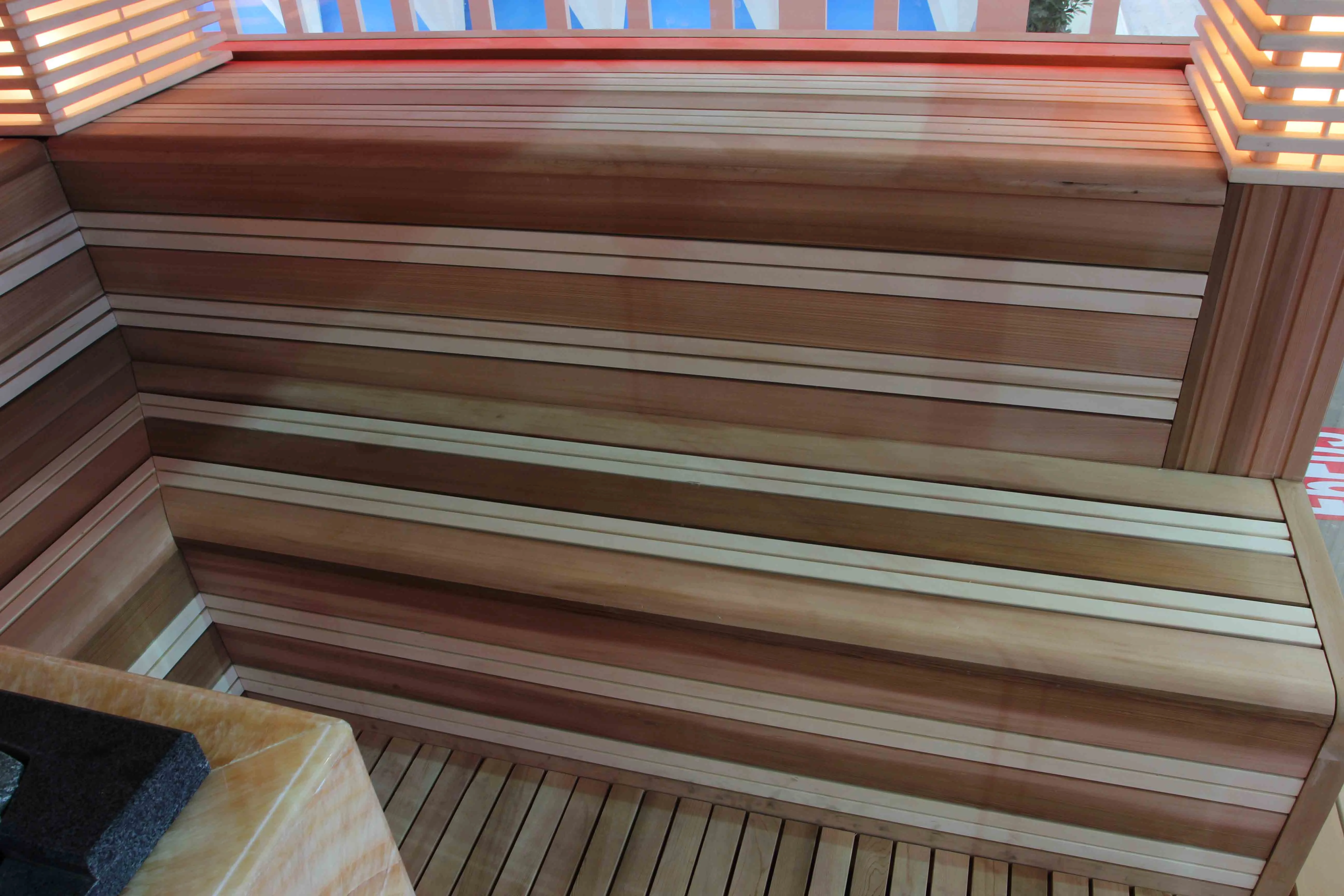 MEXDA 6-10 Person Canadian Red Cedar Sauna Large Size Sauna Room for Sale Dry Steam Sauna WS-1400