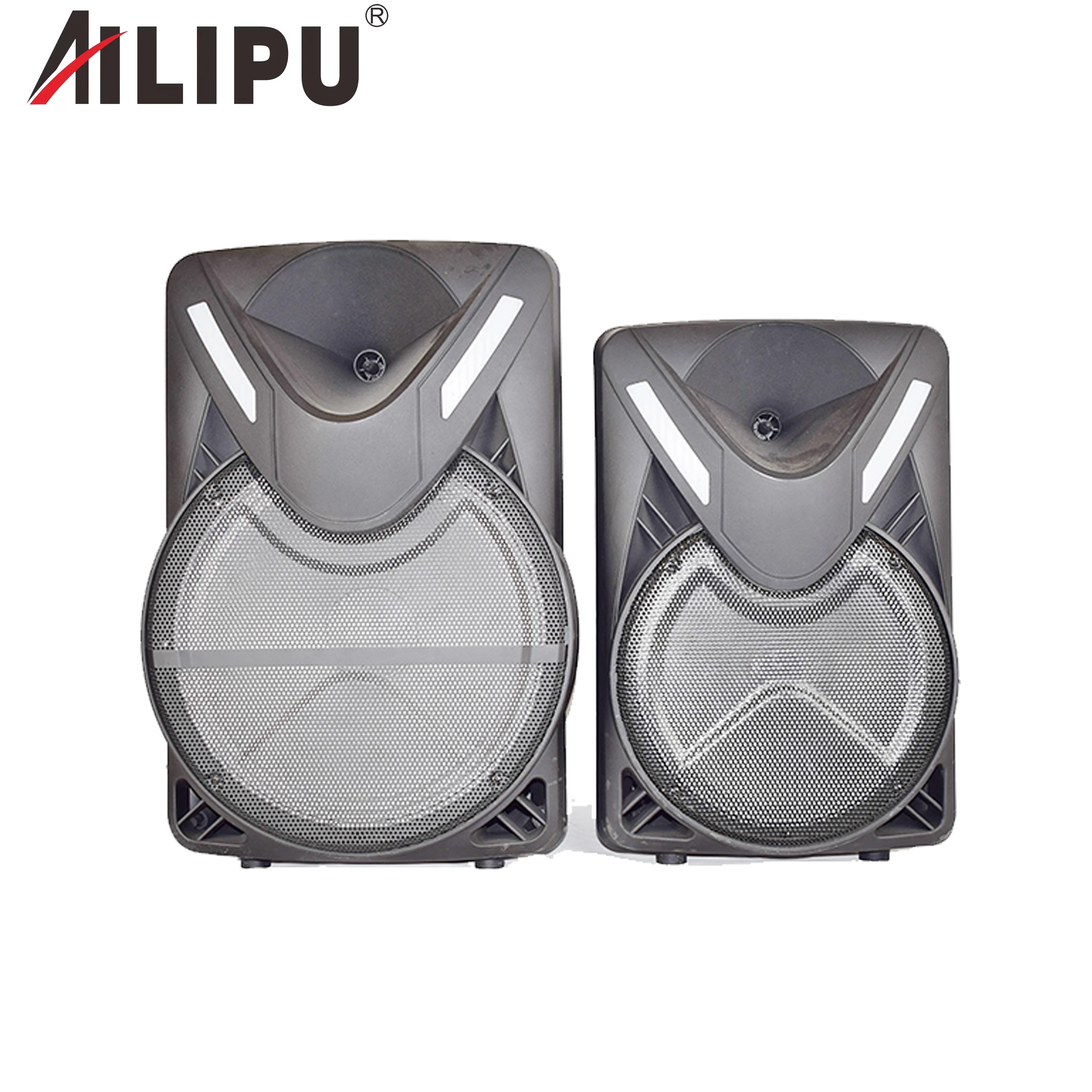 AILIPU 15 inch outdoor karaoke fashion party box loudest BT high quality audio music player portable trolley speaker