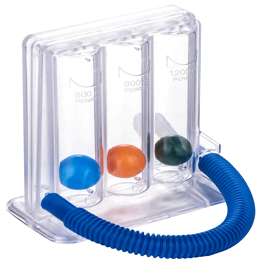 Good Quality Medical 3 Balls Plastic Mouthpiece Incentive Spirometer Respiratory Exerciser For Lung Exerciser